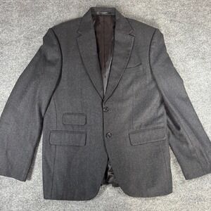 Studiosuits Blazer Mens 44R Gray 2 Button Suit Jacket Hand Crafted WOOL